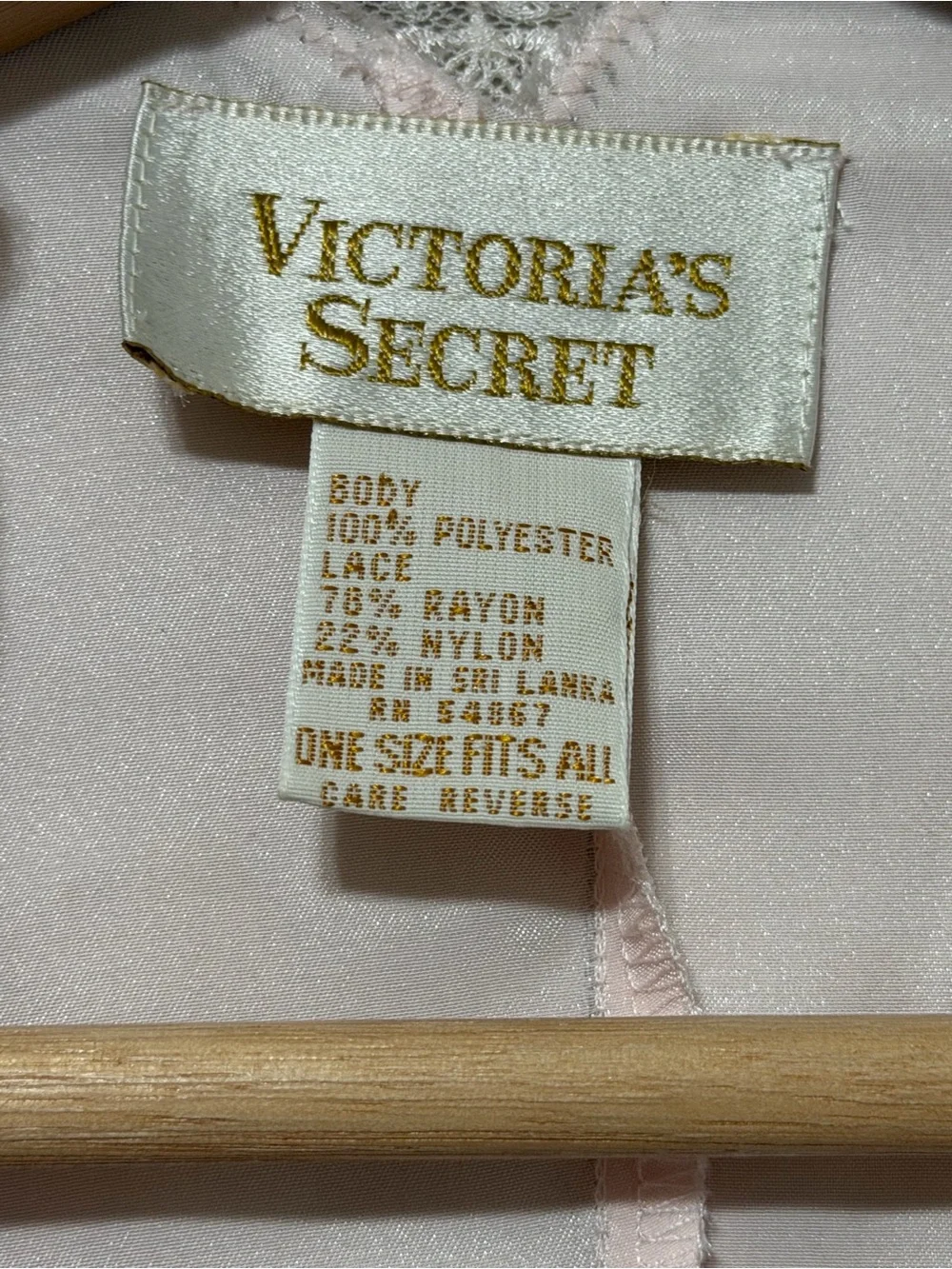 Vintage Y2K Victoria's Secret Baby Pink Satin Lace Trim Robe Wrap One Size